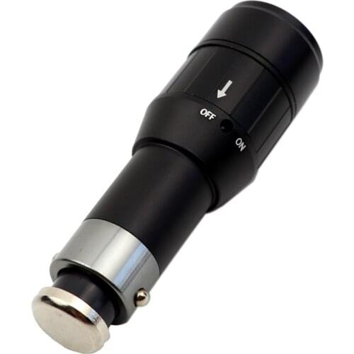 Car Vehicle Charging Rechargeable Q5 LED Flashlight Torch Light Lamp car charge Pocket mini lantern with Built-in battery