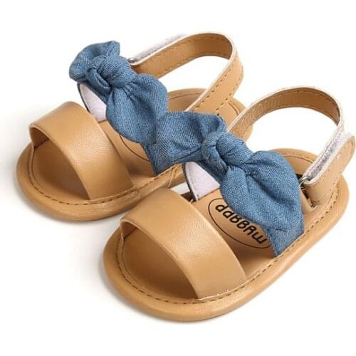 Summer Baby Girls Bow First Walkers Girls Baby Soft Bottom Fringe Shoes Toddler Sandals