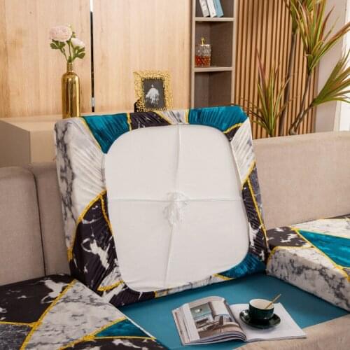 New Arrival Geometric Printed High Elastic Seat Cushion Cover All Cover Stretch Universal Sofa Cushion Cover Backrest Sofa Cover