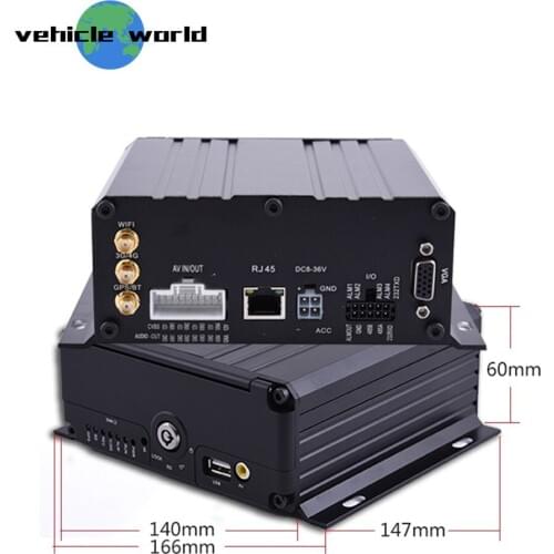 H.264 4Ch AHD 720P GPS 3G WIFI HDD SD Card Mobile DVR for Trailer Truck Taxi Car School Bus