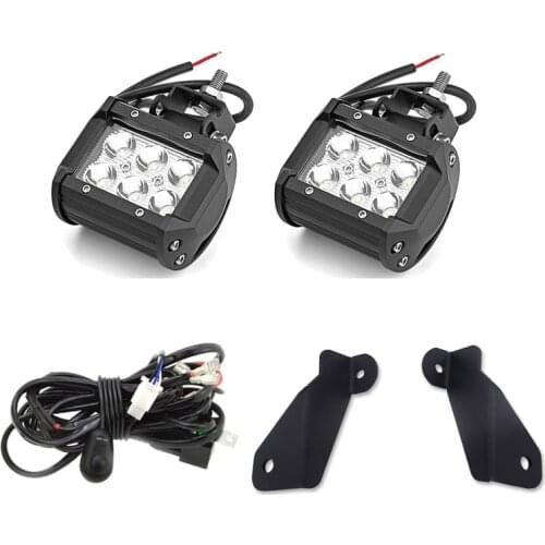 Upper Hood LED Light Mount Bracket Kit For Jeep Grand Cherokee ZJ 4WD 2WD 1993-1998