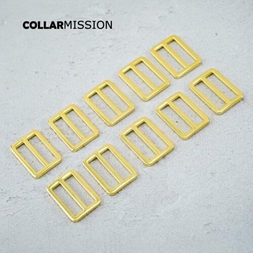 30mm Webbing Straps metal Slider Tri-Glid outdoor backpack straps dog collar accessory yellow gold RZK30HJ