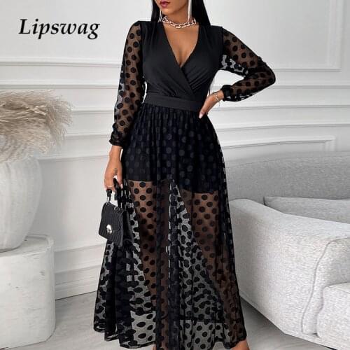 Fashion V-Neck Office Lady Jumpsuit Sexy Elegant Lace Loose Shorts Long Sleeve Slim Beach Playsuit Casual Dot Print Women Romper