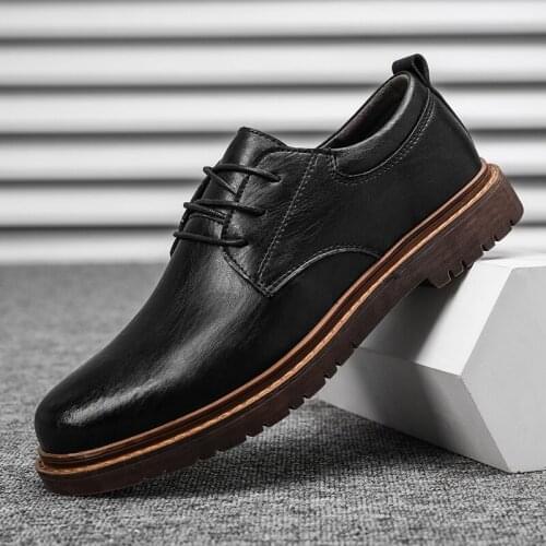 2021 Men Shoes Handmade Comfortable Men Moccasins Fashion Breathable Men Business Formal Shoes