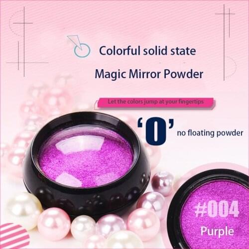 New product hot nail art solid mirror powder cake-like solid mirror powder titanium powder