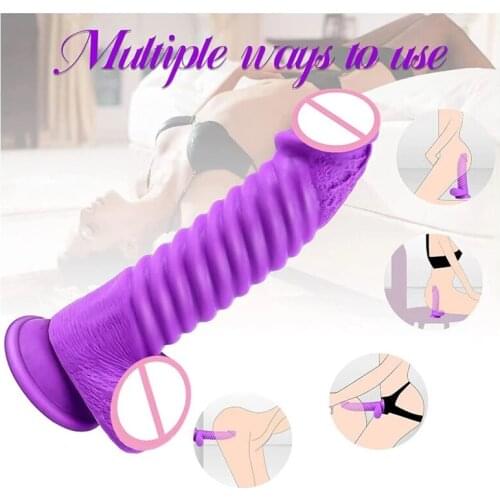 New Skin feeling Realistic Dildo soft material Huge Big Penis With Suction Cup Sex Toys for Woman Strapon Female Masturbation 18