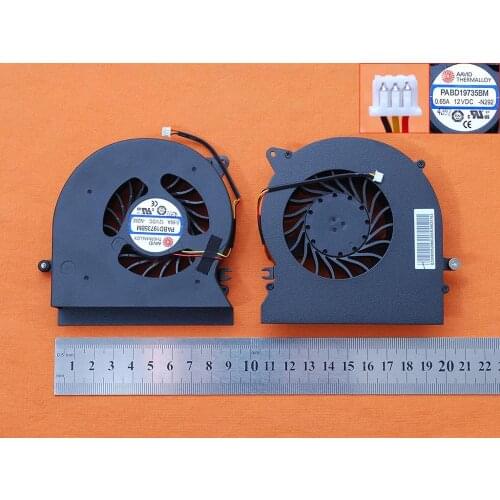 New Laptop Cooling Fan For MSI GT72 GT72S GT72VR 1781 1782(Original) PN:PABD19735BM 0.65A 12VDC -N292