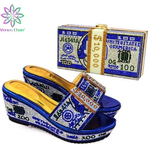Latest High Quality Shoes and Bag Set African Sets 2021 African Wedding Shoes Italian Shoes with Matching Bags Latest Design