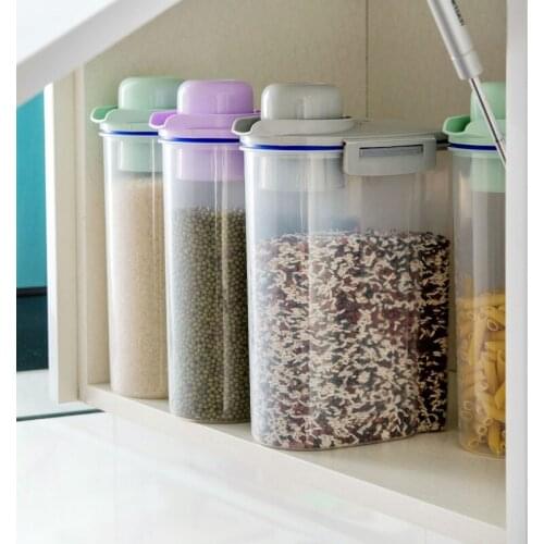Kitchen Miscellaneous Grains Cans Food Storage Containers Cereal Dispenser Rice Bucket Kitchen Accessories Plastic Box