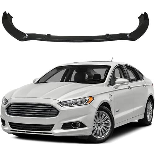 Loyalty for Ford Mondeo Fusion 2013-2018 Exterior Front Bumper Front Lip Cover Trim ABS Gloss Black Car Styling Accessories