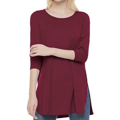 Women Autumn Long Sleeve Blouse New Casual Slim Fit Tees Ladies O-Neck Autumn Elegant Tops Blouses Women Fashion Clothes