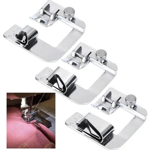 1Pcs 13/19/25 mm Household multi-function electric sewing machine accessories Universal crimping presser foot Brother Singer
