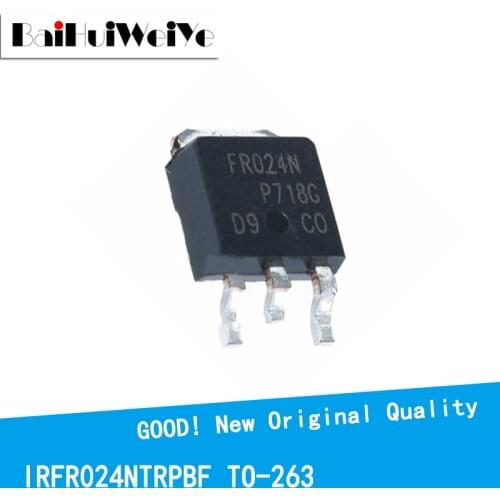 10PCS/LOT IRFR024NTRPBF IRFR024N IRFR024 55V/17A TO-252 New and Original IC Chipset MOSFET MOSFT TO252