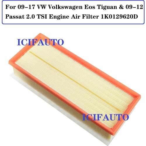 1K0129620D New Engine Air Filter For Audi A3 Q3 TT Quattro VW Beetle CC Eos GTI Tiguan OE# 1K0 129 620D / 1K0 129 620 D