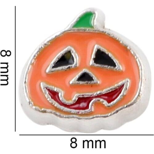 20Pcs/Lot Pumpkin Floating Charms Hand-made DIY for Glass Lockets