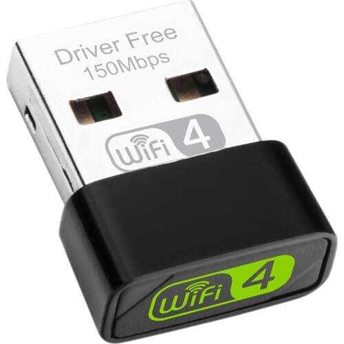 USB WiFi Adapter for PC 150Mbps 2.4GHz Wireless Network Card Adapter Wi-Fi Receiver for Windows 10 8 7 XP Laptop Desktop