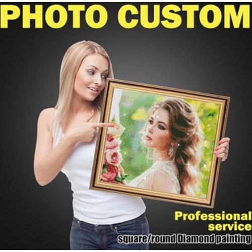 5D DIY Photo Custom Diamond Painting Full Diamond And Square Round Drill Embroidery Cross Stitch Home Wedding Decoration