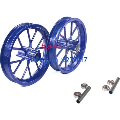 Free Shipping Good Quality 222mm Front and Rear Tire Aluminium Alloy Wheel Rim Fit for 49cc Mini Moto Pocket Dirt Bike