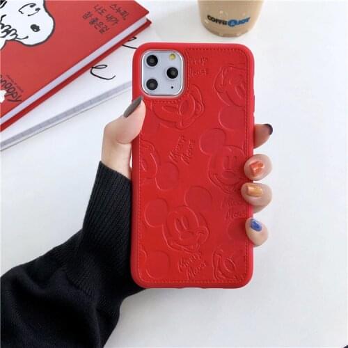 2021 Disney Mickey Minnie for iPhone 7 plus xr xs max 11/12pro max 12mini kawayi couple phone case