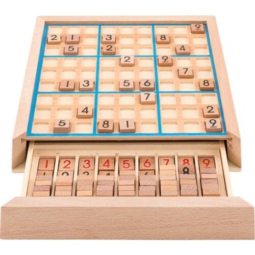 New Sudoku Education Wooden Toy Numbers 1 To 9 Kids Brain Toy Iq Games for Kids Puzzle Box Wood Wood Toys for Children DD6SD