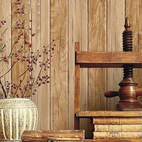 Wood Wall Paper Thicken Vintage 3d Wallpapers Pvc, Vinyl Personalized Wall Paper Roll For Walls Paper Contact Papel De Parede