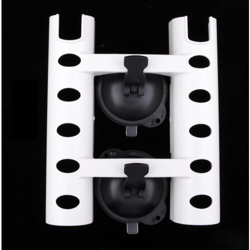 Suction Cup Fishing Rod Holder for Boat, Tube Holder 2 White