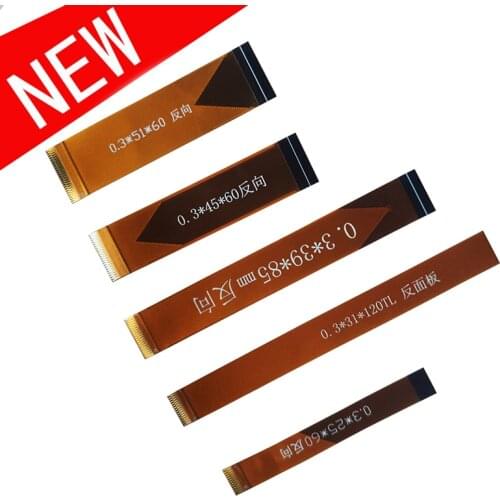 FPC FFC /LVDS/MIPI Ribbon Flexible Flat Cable 0.3mm Pitch 21/25/31/39/45/51/61P 21 25 31 39 45 51 61 Pin