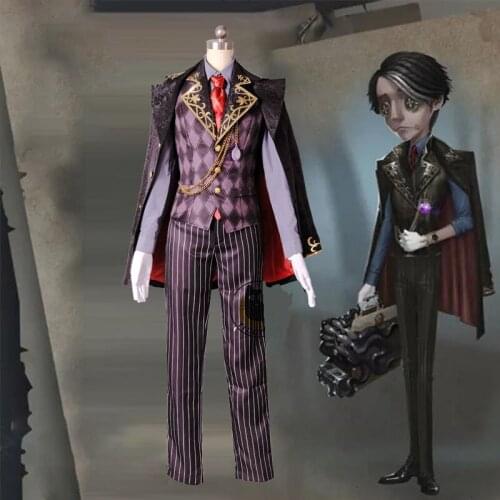 Game Identity V Cosplay Costumes Embalmer Aesop Carl Cosplay Costume Survivor Trickster Skin Uniform Suits Men Clothes Coats