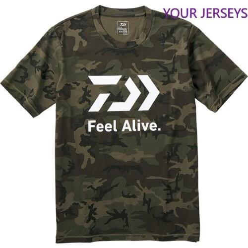 DAIWA DAWA 2022 New Fishing T Shirt Quick-drying Breathable Fishing Clothes Printed Short Sleeve Fishing Clothing DAIWA Pesca