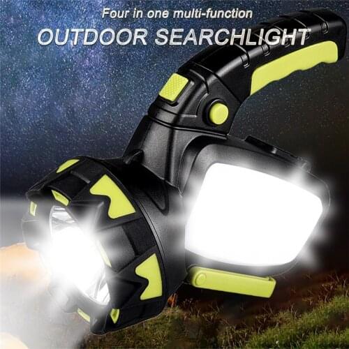 New T6 Strong Light Outdoor Multi-function Lighting LED Flashlight Long-range Waterproof Searchlight Rechargeable Portable Lamp