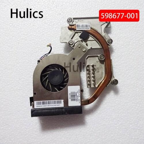 Hulics Original 598677-001 cooler for HP Probook 4520 4520S 4720s Laptop Radiator CPU GPU cooling fan heatsink
