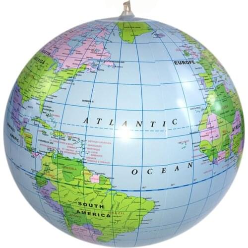 Floating World Globe Map Ball PVC Inflatable Swimming Pool Toy Kids Educational Toy Children Safety Float Swimming Pool Water