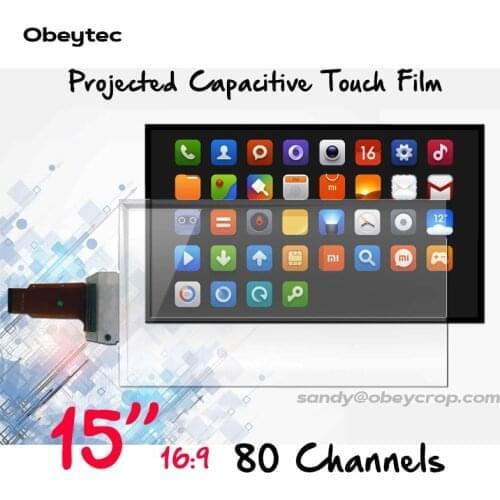 15" Touch Screen Film, 10 touches, 16:9/16:10, SIS Controller, Water Proof , good solution for Smart TV, kiosk Terminal
