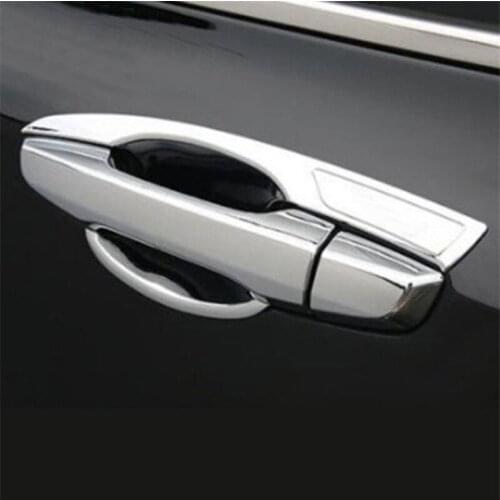 FIT FOR 2017 2018 HONDA CRV CR-V Chrome DOOR HANDLE BOWL CUP CAVITY TRIM MOLDING Accessories 12Pcs/Set