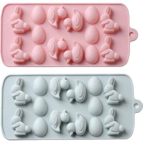 Silicone Mold Chocolate Baking Round Silicone Cake Pastry Bakeware Form Pudding Jelly Soap Mold Bread Candy Cartoon Duck Mould
