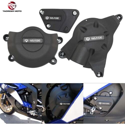 TAORIDER-MOTO Engine Guards Stator Clutch Pulse Cover Protector Set For YAMAHA YZF-R6 YZF R6 YZFR6 2006-2007 2008-2016 2017-2021