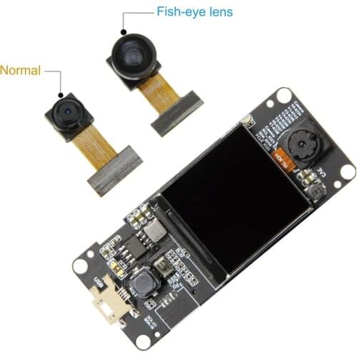 TTGO T-Camera Plus ESP32-DOWDQ6 8MB SPRAM Camera Module OV2640 1.3 Inch Display Rear Camera for Arduino