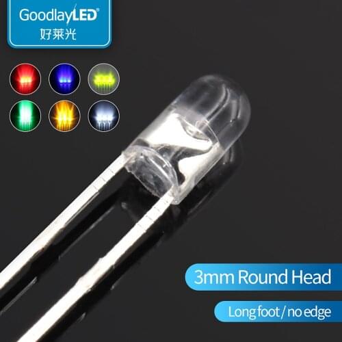 Into the lamp bead DIP led 3mm 1000pcs