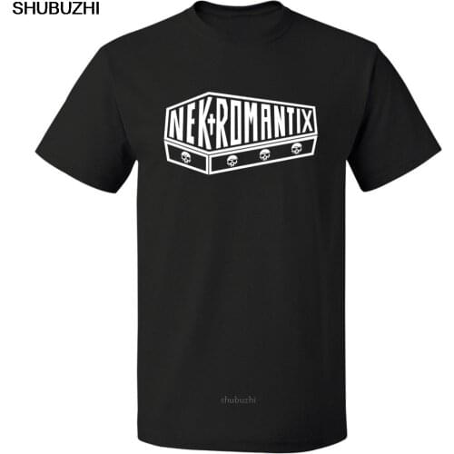 Nekromantix Logo Retrno Vintage T-shirt Size Free Shipping Printed Round Men T Shirt Cheap Price Top Tee Punk Tops sbz8225