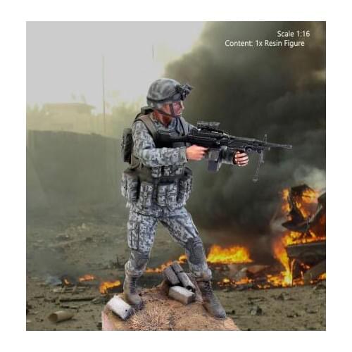 1/16 120mm US Saw modern , Irak Resin Model Miniature figure Unassembly Unpainted