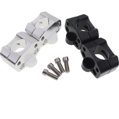 CNC 7/8" to 11/8" 28mm Bar Clamp Riser Taper Handlebar For Dirt Pit Bike ATV Quad