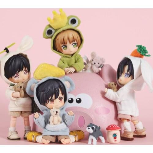 1PCS Doll Clothes Lovely Cute Cartoon Sweater for ob11,obitsu 11,molly, gsc,1/12 BJD Doll Clothing Accessories