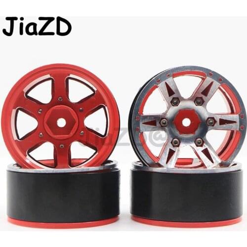 4Pcs Rc Rock Crawler Wheel Rim 1.9 Inch Beadlock For 1/10 Axial Scx10 90046 Tamiya Cc01 D90 D110 Tf2 Traxxas Trx-4 XC60