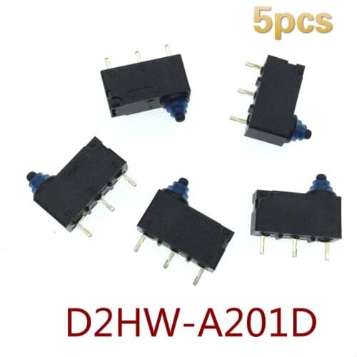 5pcs original D2HW car door lock micro switch 3 feet waterproof touch switch D2HW-A201D for Opel Zafira Cadillac BLS Astra