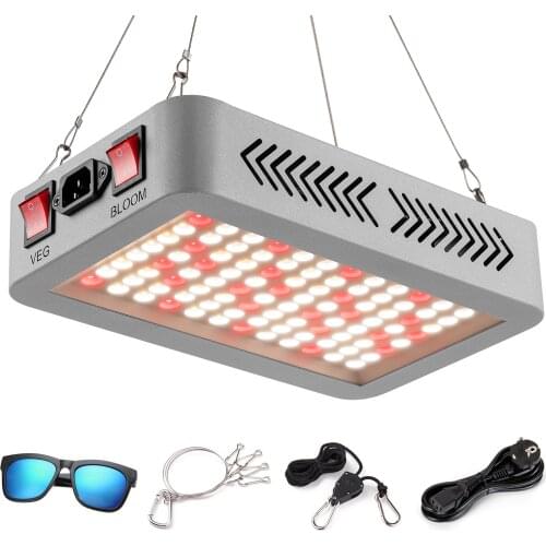 600W Led Grow Light Full Spectrum 3000K 4500K 660NM Growing Lamp for Indoor Plants Daisy Chain Design Double Switch