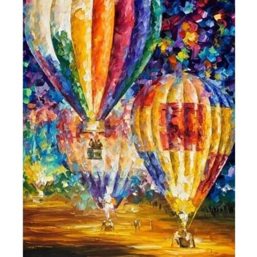 Diamond Painting Abstract Hot Air Balloon Full Drill Mosaic Scenery Home Decoration Embroidery Landscape Handmade Gift