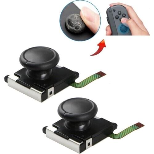 GTBL 2-Pack 3D Analog Joystick Joycon Analog Stick For Switch Joystick Replacement Joy Con Controller Thumb Stick Replace (2-Pac