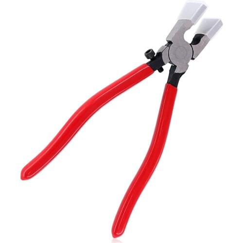 ZENTEII Key Fob Pliers Tool Metal Glass Flat Jaws Nozzle Running Plier With Adjustable Screw Attach Rubber Tips Hand Tools