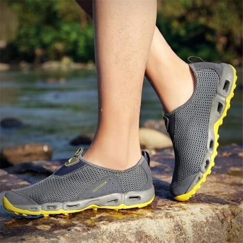 Men Women Quick-Dry Fishing Wading Shoes Breathable AquaIn Upstream Antiskid Outdoor Sports Wearproof Beach Sneakers Water Shoes