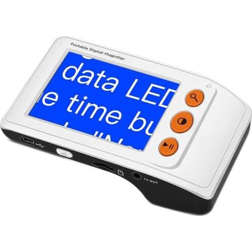 Digital Video Magnifier Electronic Reading Aid 3.5 Inch LCD Screen for Low Vision with Image Capture,2x-25x Zoom Foldable Handle